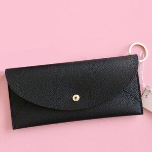 Lark & Ives Envelope Clutch Wallet - Caviar